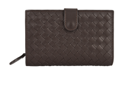 Bottega Veneta Intrecciato Wallet, Leather, Brown, MII, B, 3*